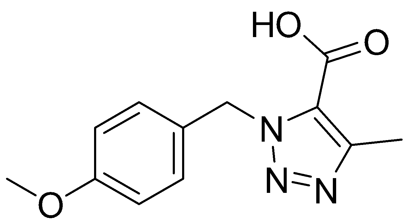 1-(4-methoxybenzyl)-4-methyl-1H-1,2,3-triazole-5-carboxylic acid